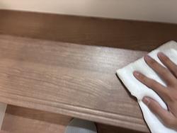階段拭き上げ